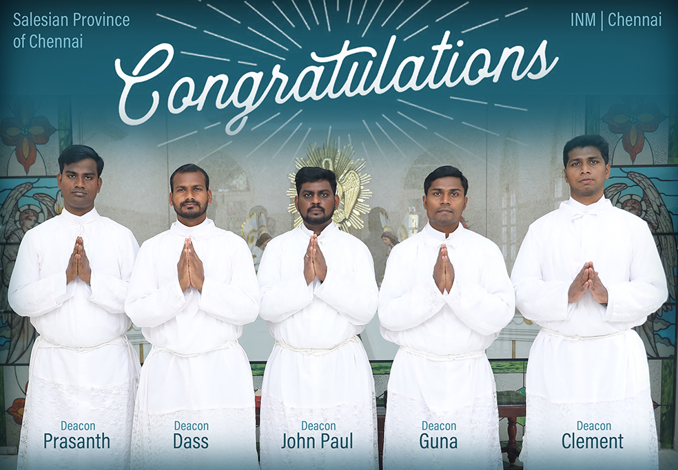 ORDINATION TO THE DIACONATE – SALESIAN PROVINCE OF CHENNAI