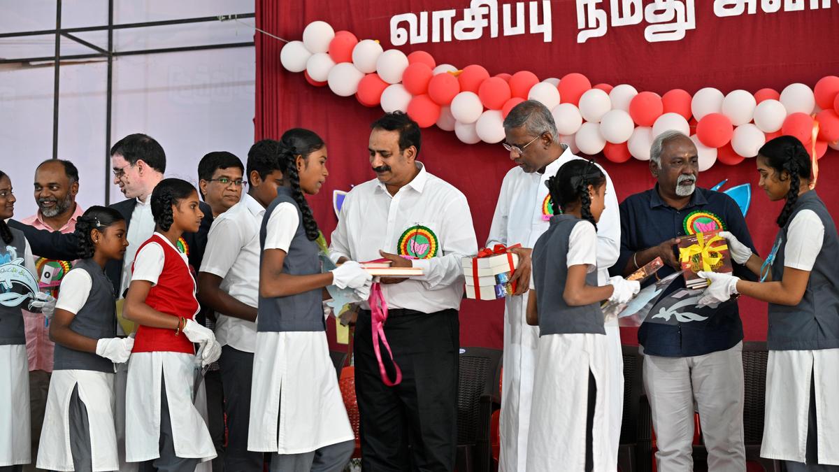 Butterfly Express, an initiative to provide library for village schools, inaugurated at Don Bosco School in Tiruvannamalai