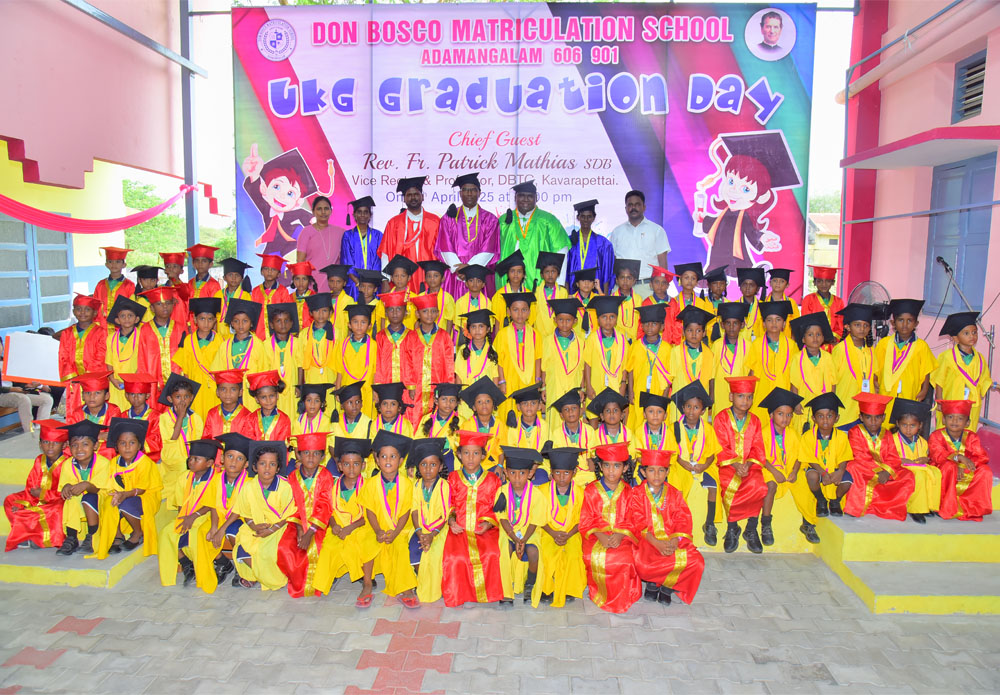 UKG Graduation Day Celebration at Don Bosco Matriculation School, Adamangalam