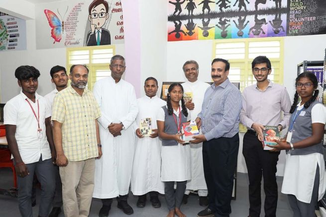 First Village School Library inaugurated at the Don Bosco school in Gedilam